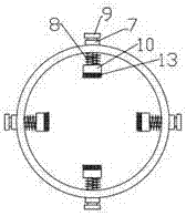 Two-stage polishing device for cylinder outer circle