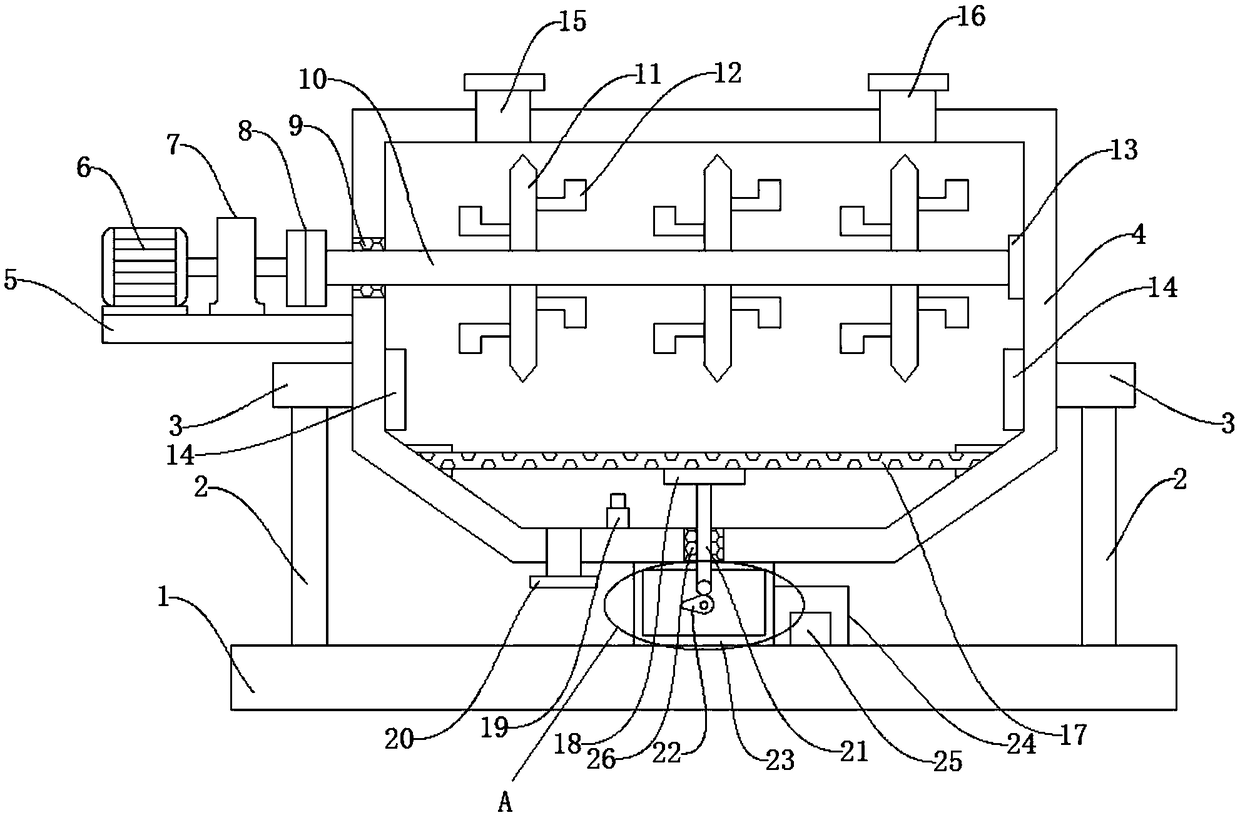 Chemical nitric acid wastewater treatment device