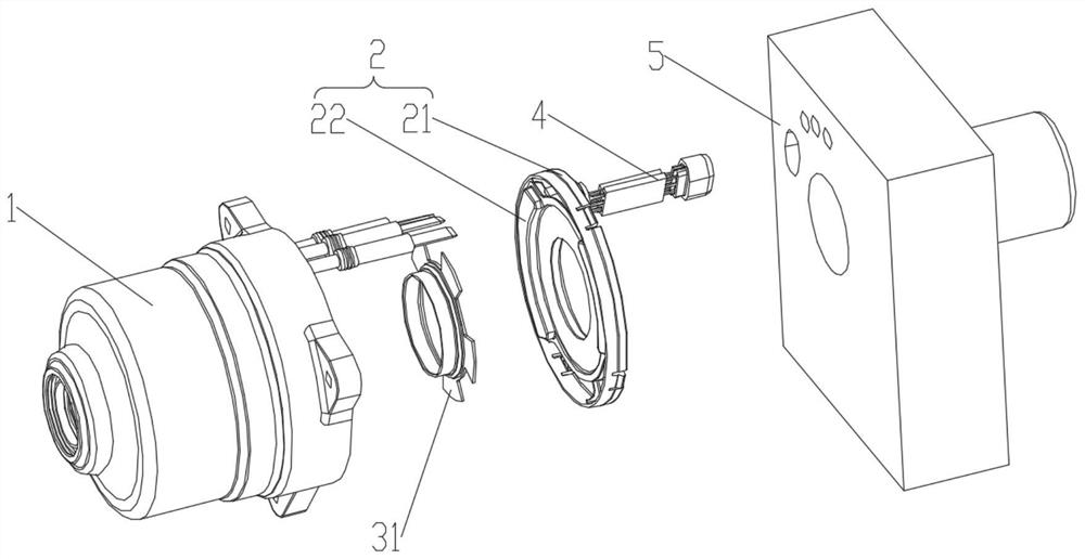 Motor and braking system