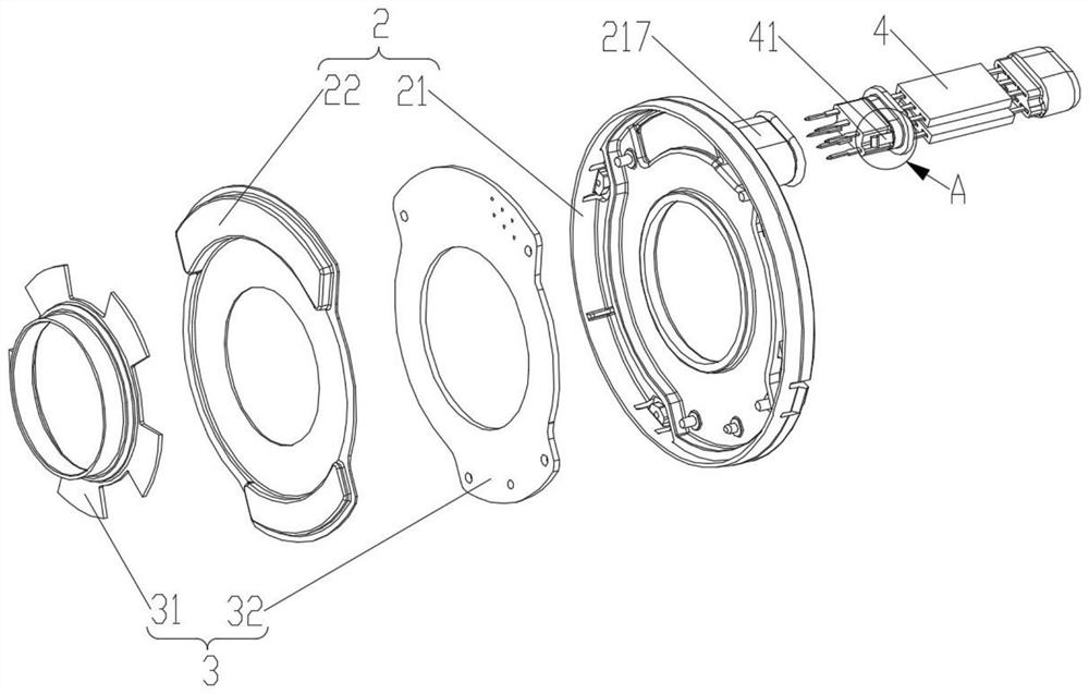 Motor and braking system