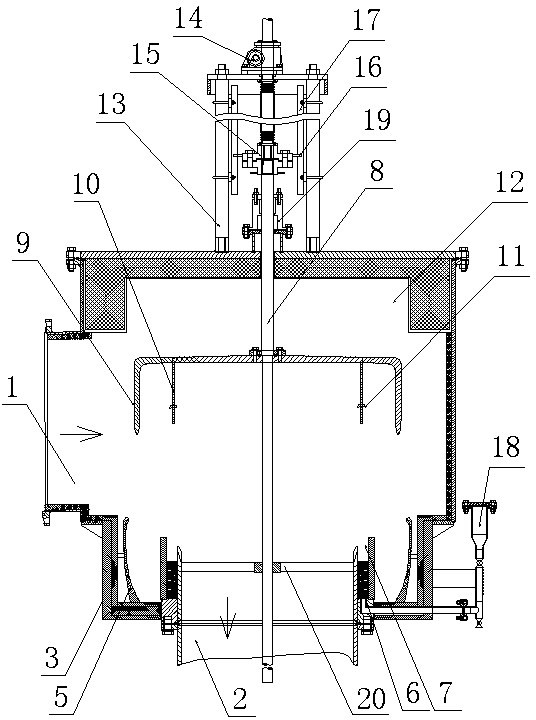 Gas pipeline liquid metal sealing valve for high-temperature environment