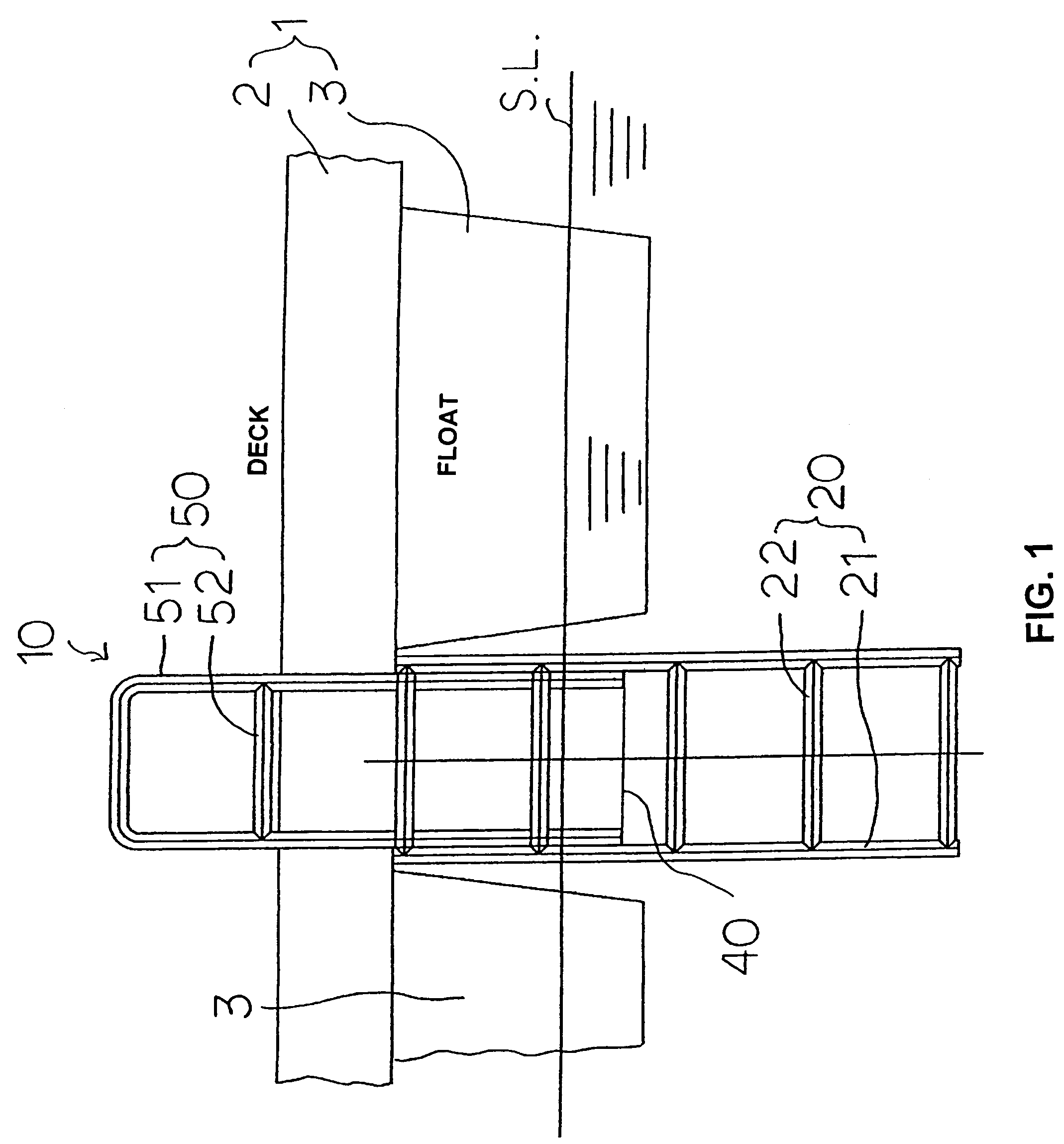 Marine safety ladder