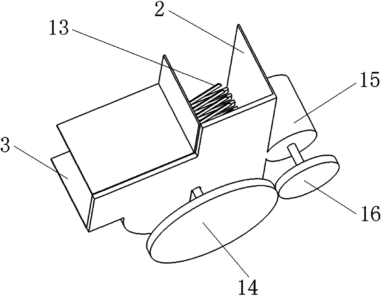 Building waste crushing device