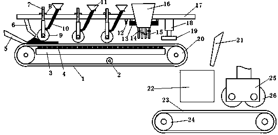 Automatic crisp fried cake forming machine