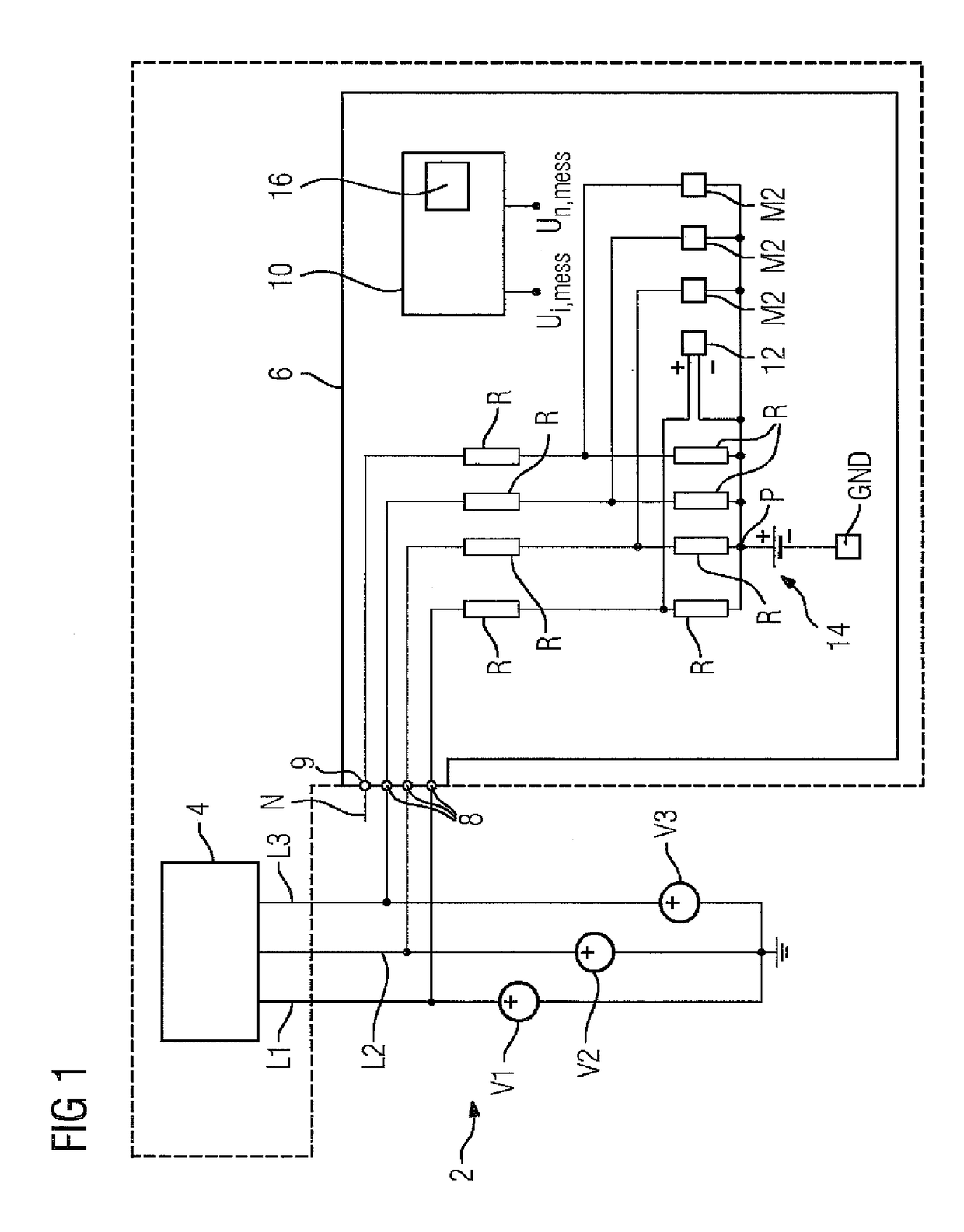 Method for determining the supply voltages of a load, and load