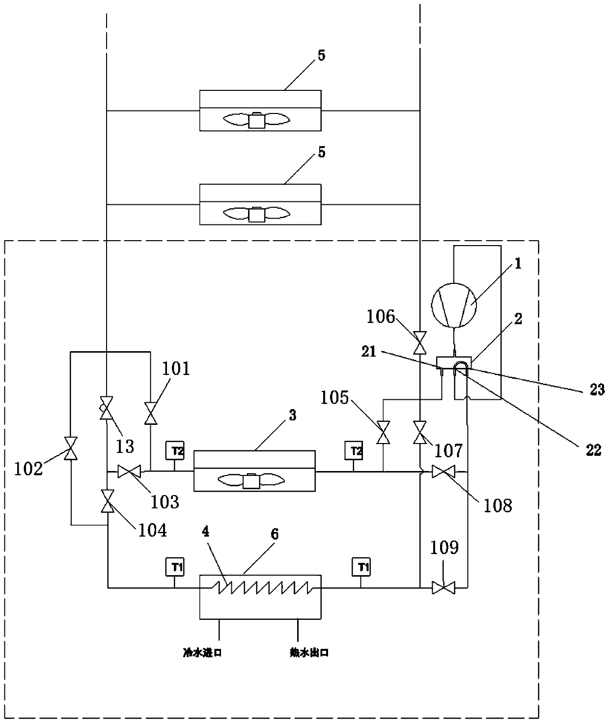 Air conditioner and integrated circulating pipeline system thereof