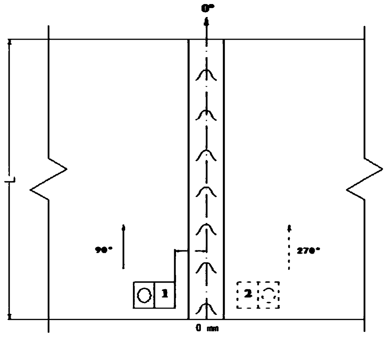 Phased array ultrasonic testing method for butt weld of TMCP steel plate