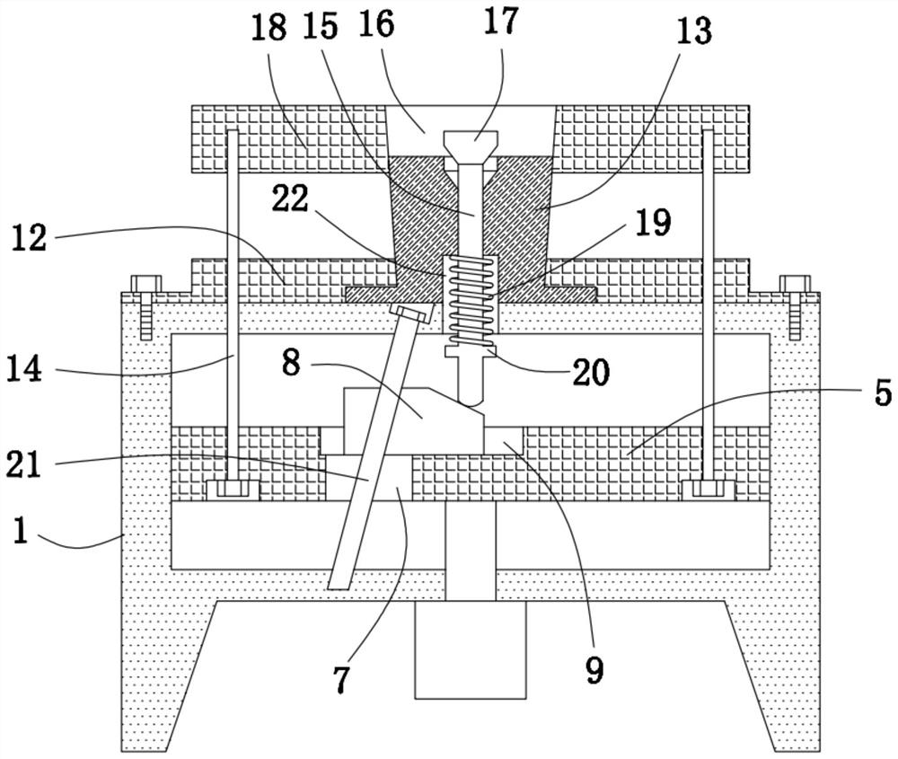 Forming die for mechanical manufacturing and forming machining method of forming die