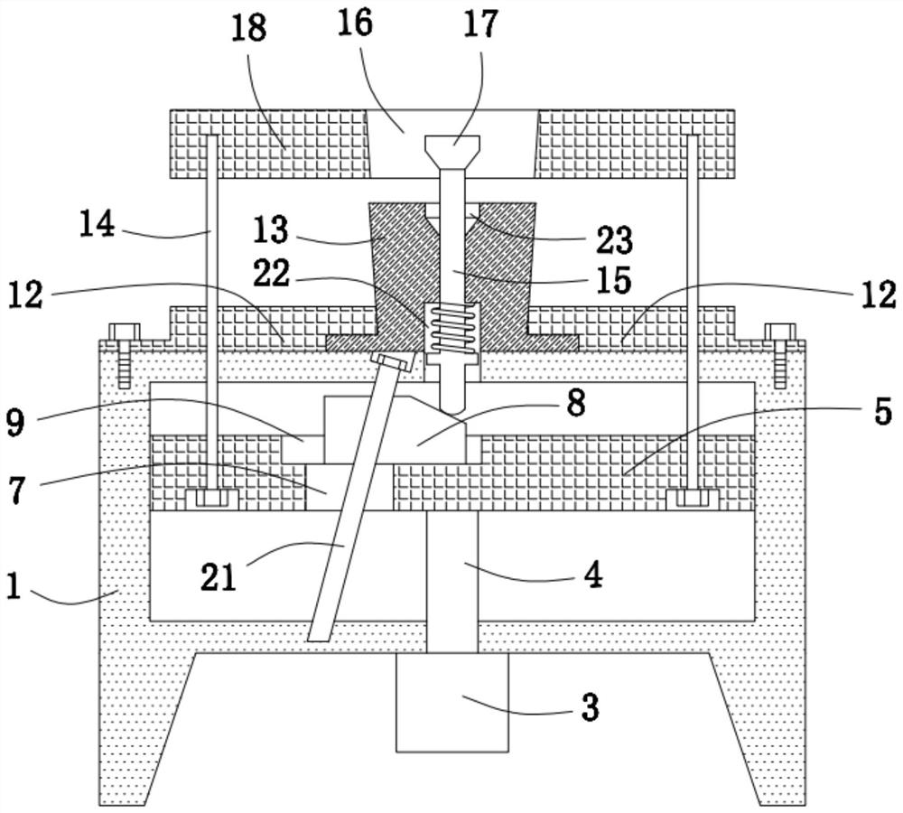 Forming die for mechanical manufacturing and forming machining method of forming die