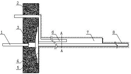 Anchor rope total length anchoring method for coal mine soft rock roadway