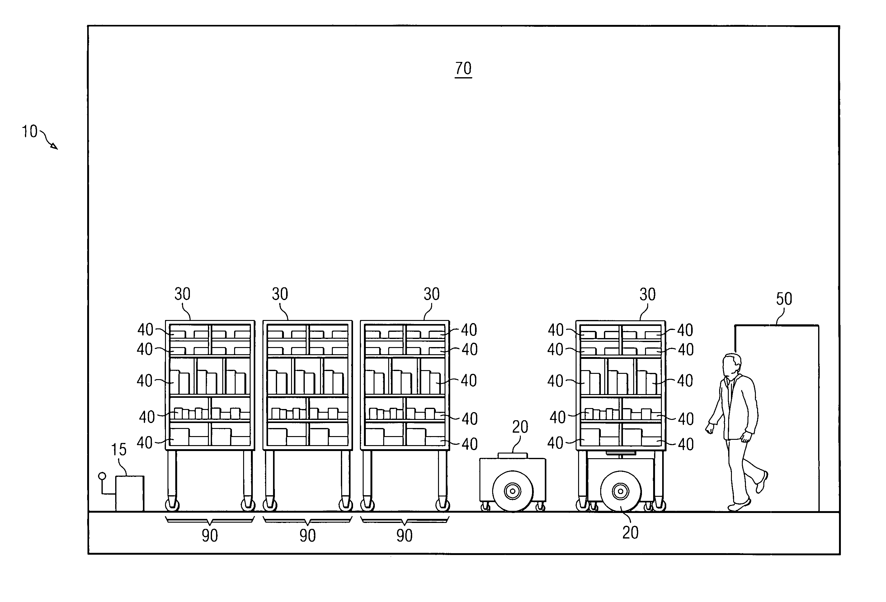 Method and system for replenishing inventory items