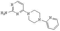 N-(4-(4-(pyridine-2-radical) piperazine-1-radical) pyrimidine-2-radical) amide and salt and preparation method and application thereof