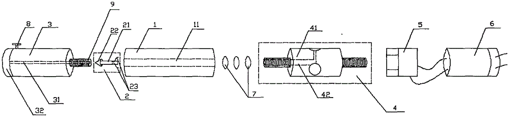 Carbon dioxide induced cracking device for coal seam seal holes