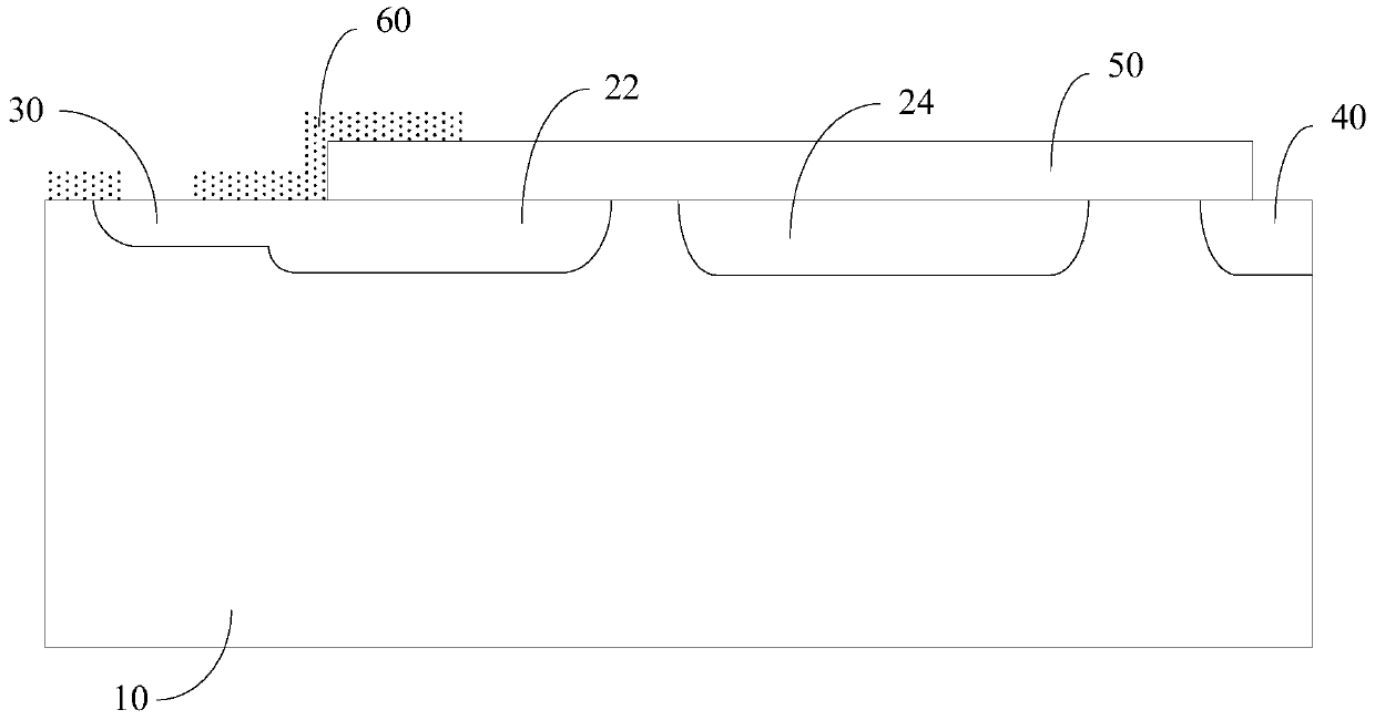 Terminal structure of metal oxide semiconductor field effect transistor and its manufacturing method