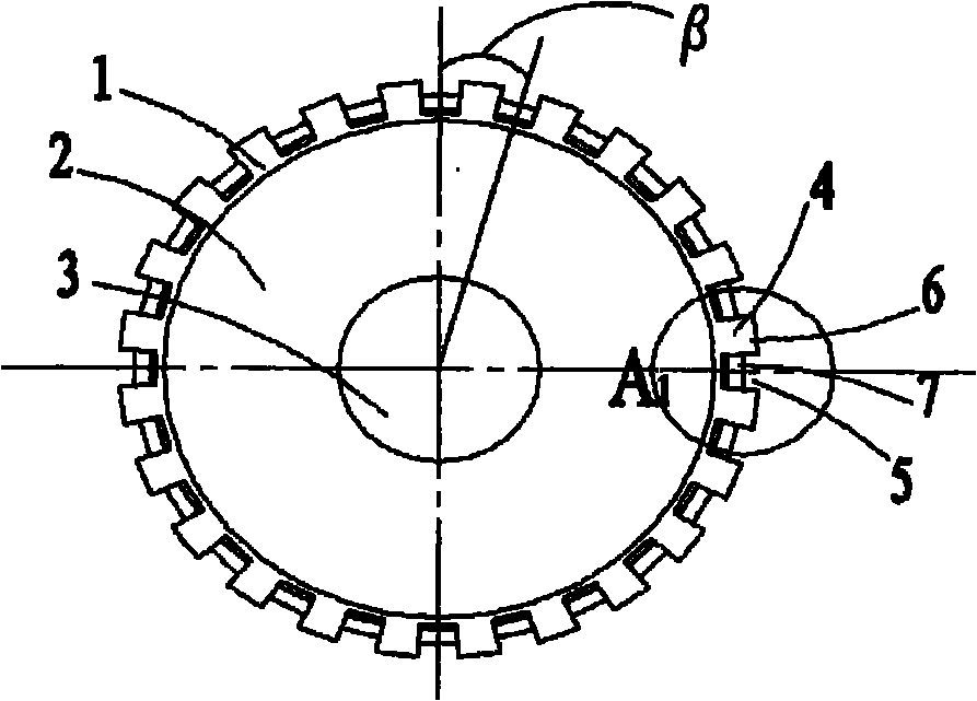 Cutter wheel for cutting glass materials and processing method thereof