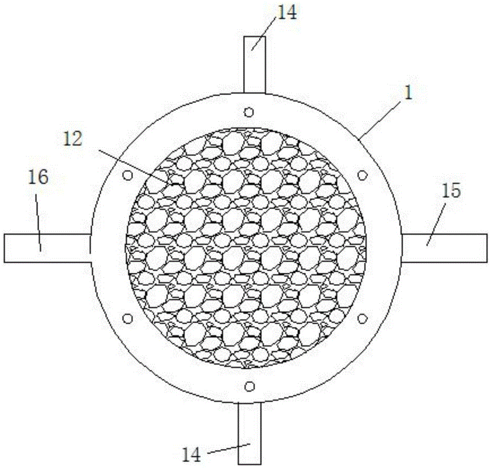 Mixed core testing chamber and mud rock breakthrough pressure testing device