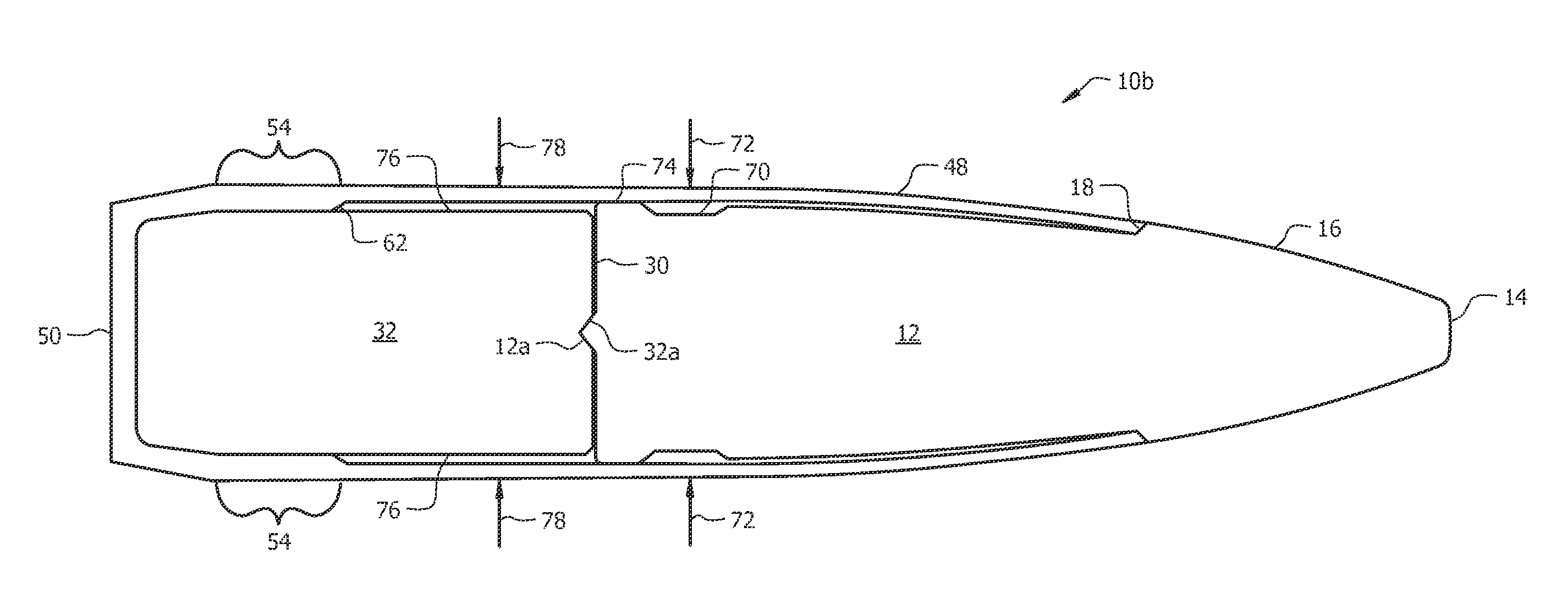 High volume multiple component projectile assembly