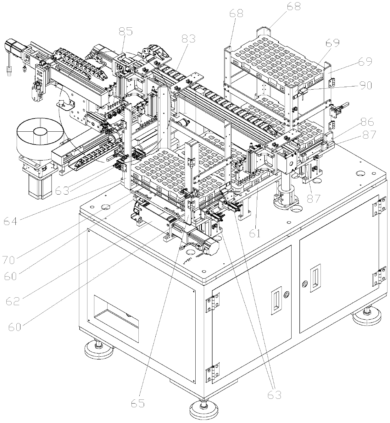 Product automatic packaging device and operation method