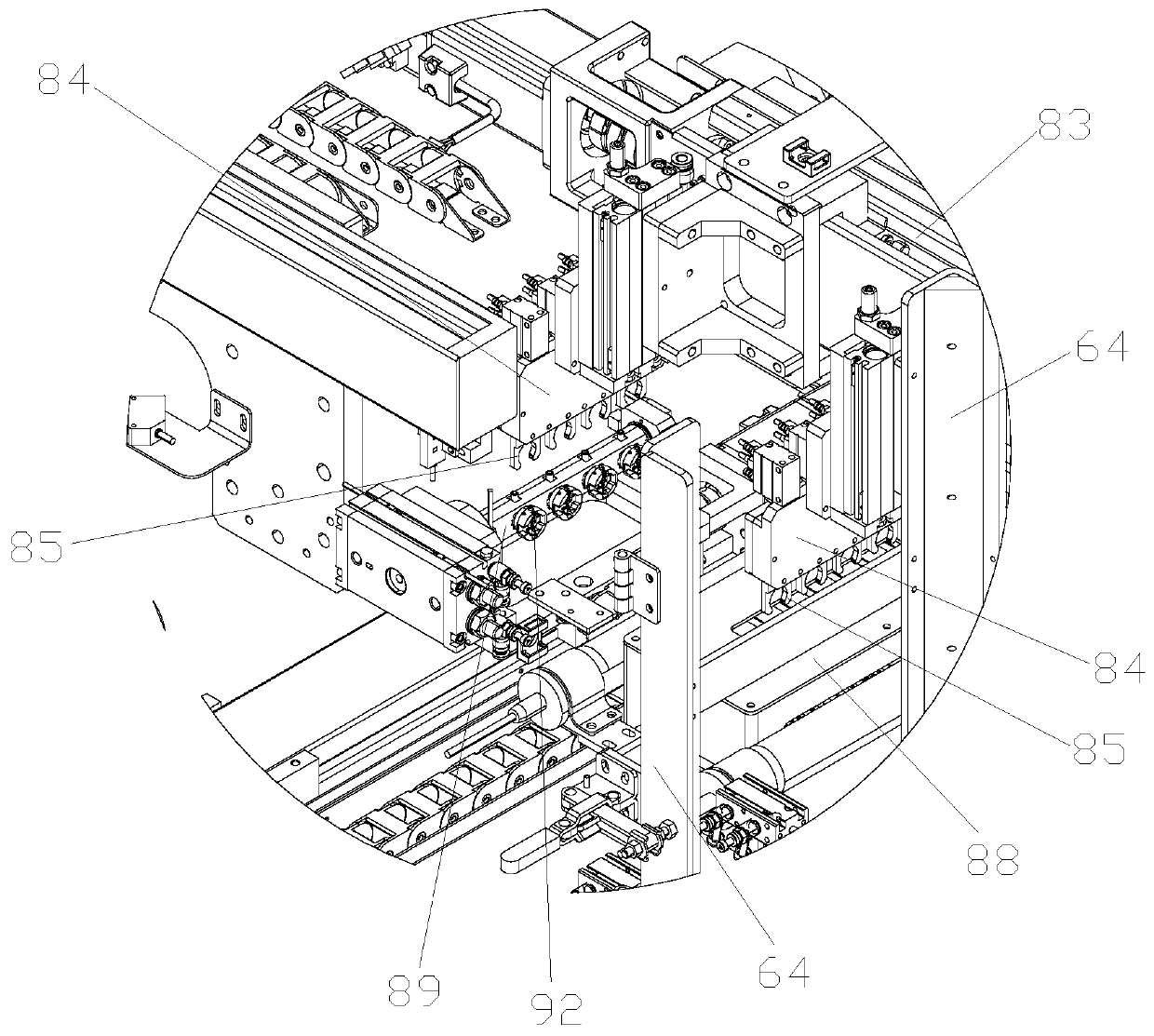 Product automatic packaging device and operation method