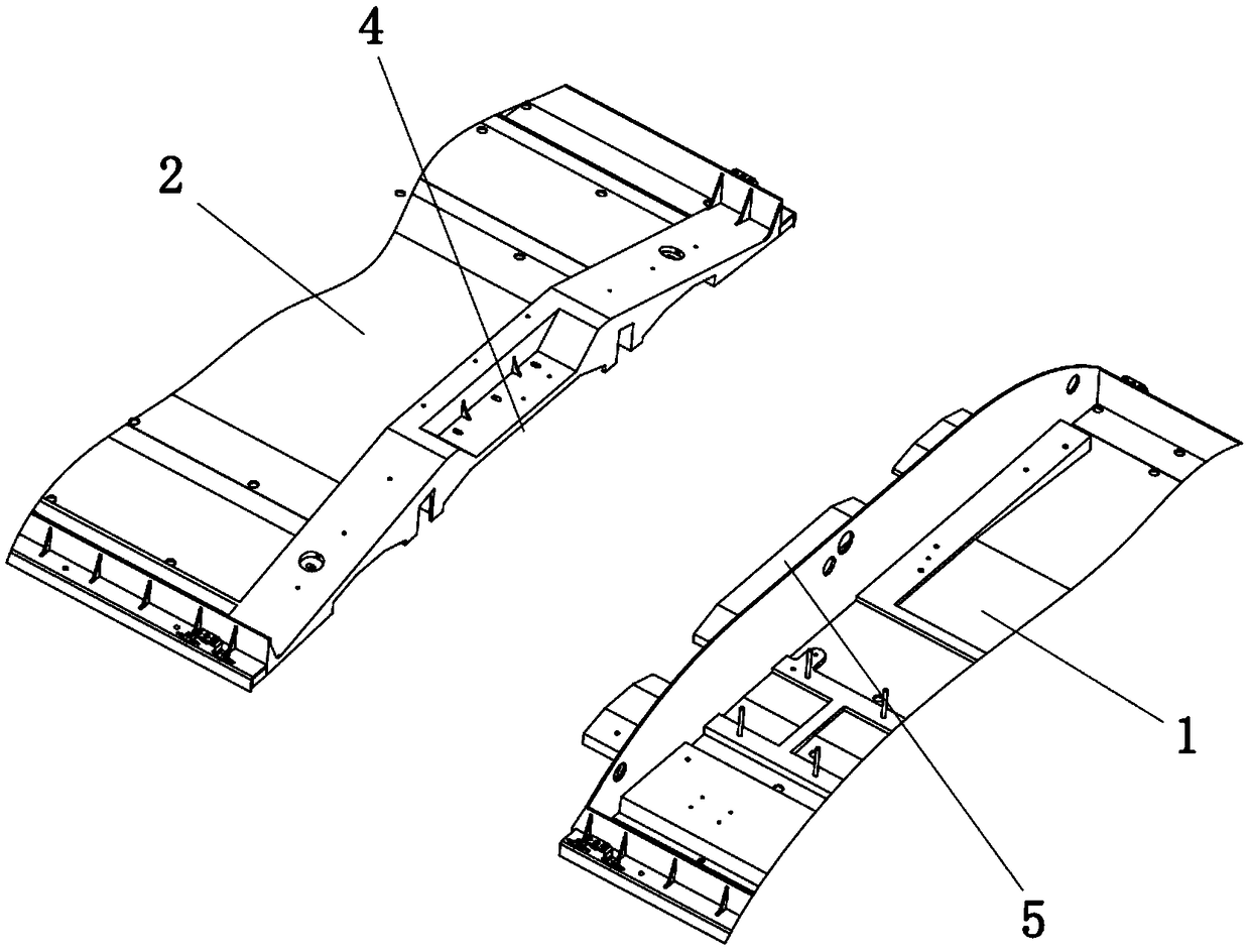 Air conditioner bottom shell for overhead vehicle