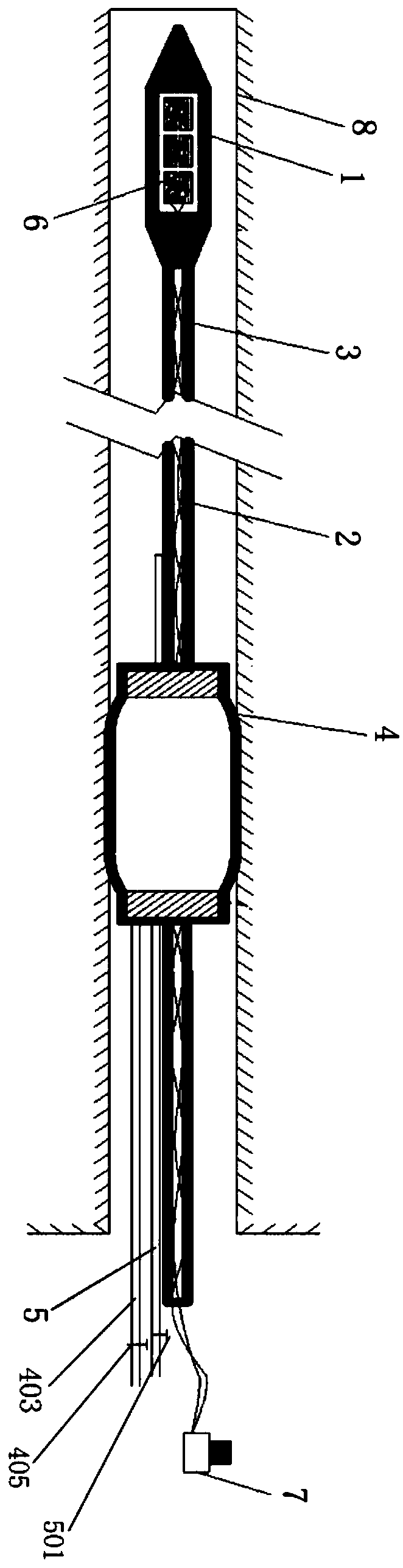 Deep-hole loosening hydraulic pressure-relief integrated blasting method and device