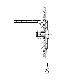 Auxiliary extension device of through-type wringing machine