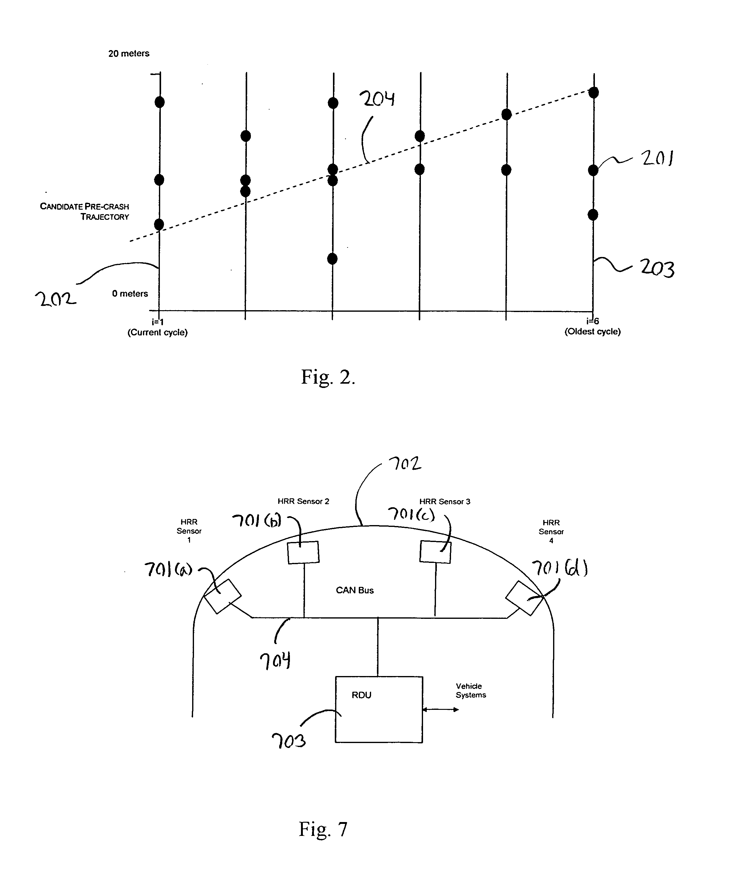 Imminent-collision detection system and process