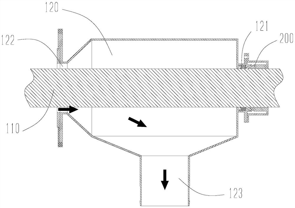 A non-contact drilling dust extraction hood