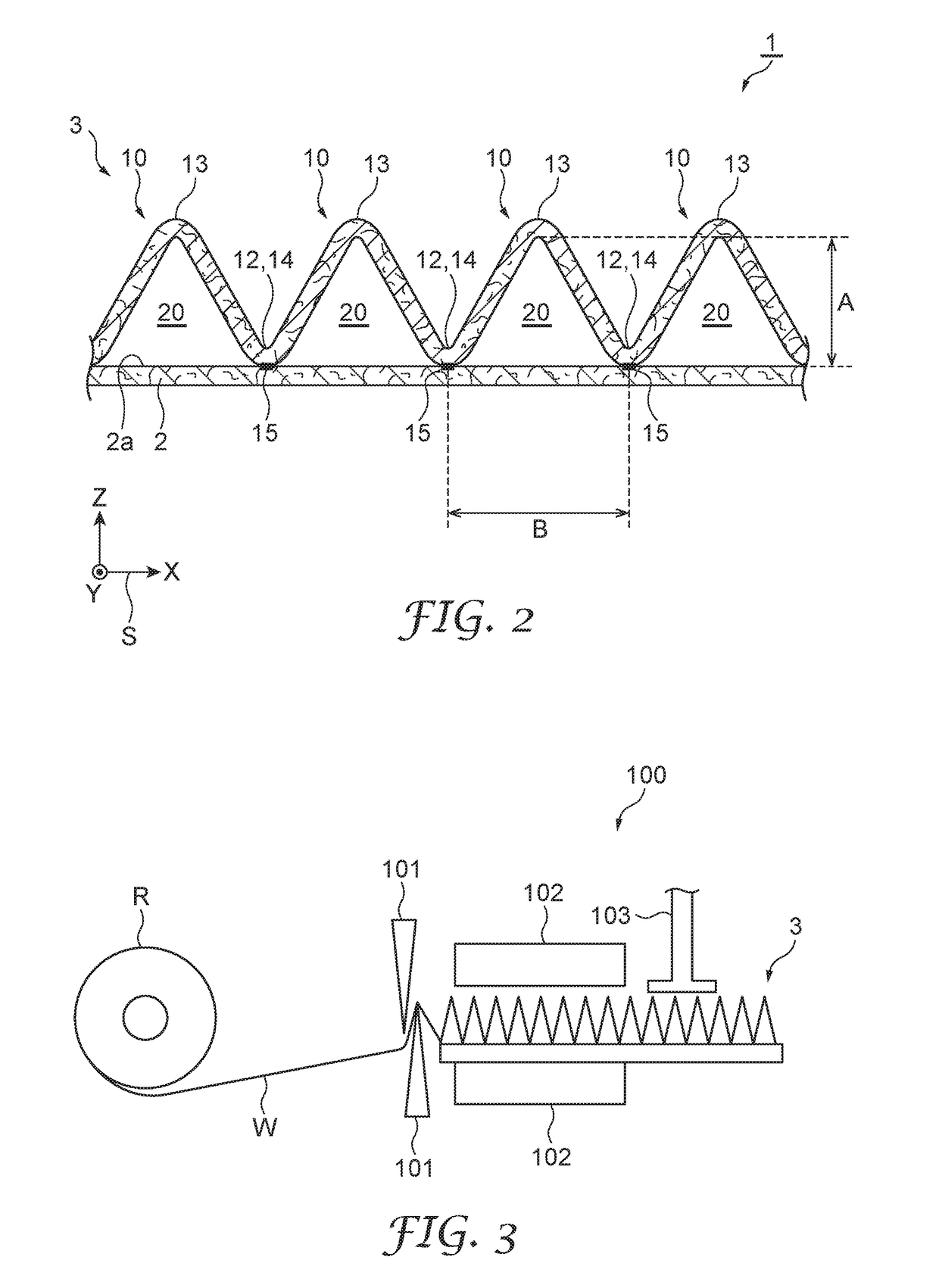 Sound absorbing structure and pneumatic tire