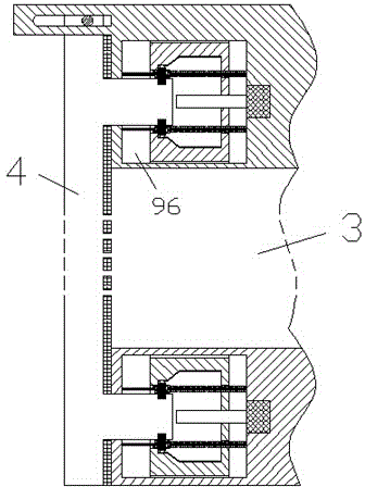 Power distribution cabinet with roller grooves