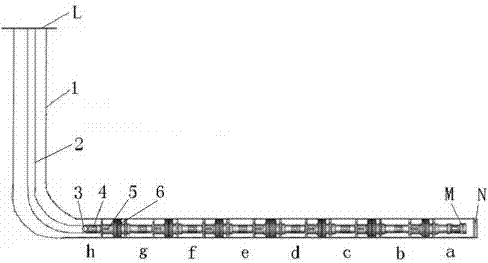 Method for opening sand-blasting hole of horizontal well by coiled tubing