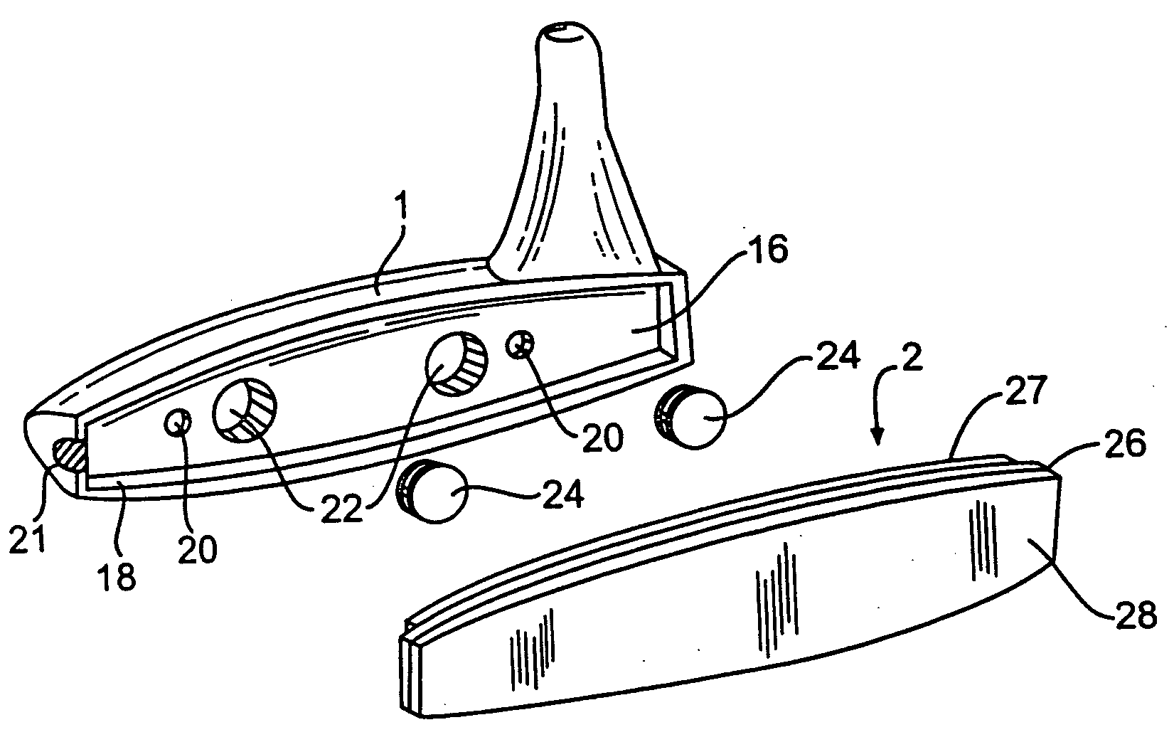 Golf club having replaceable striking surface attachments