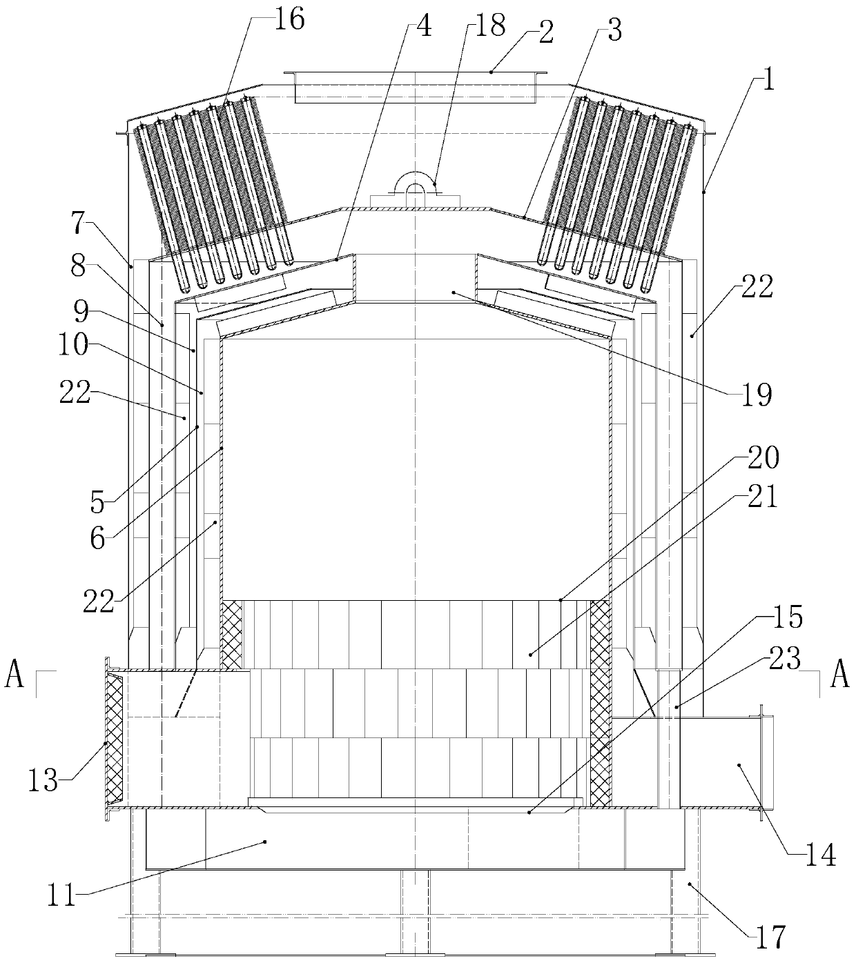 Multi-fuel heat pipe indirect heating hot air stove