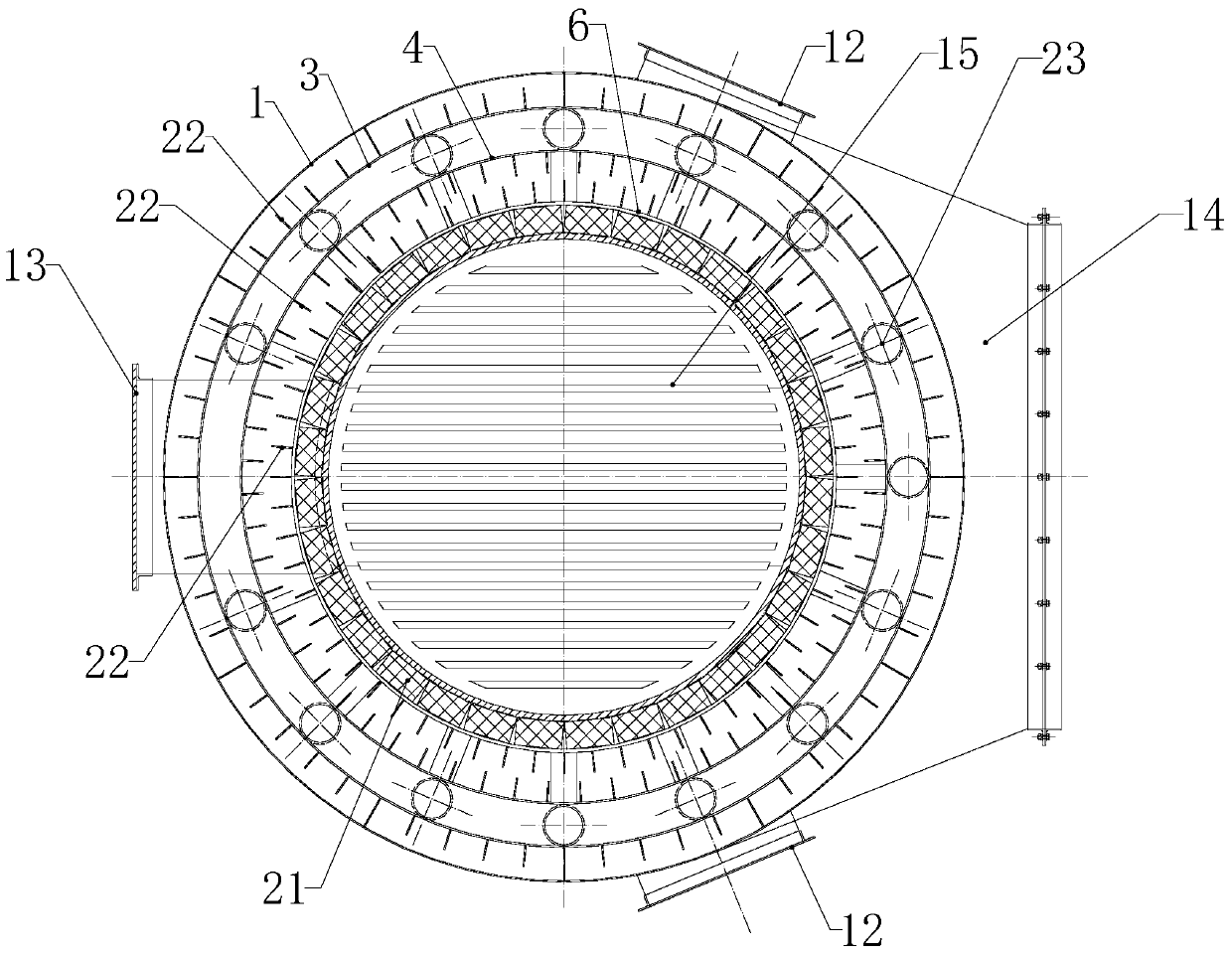 Multi-fuel heat pipe indirect heating hot air stove