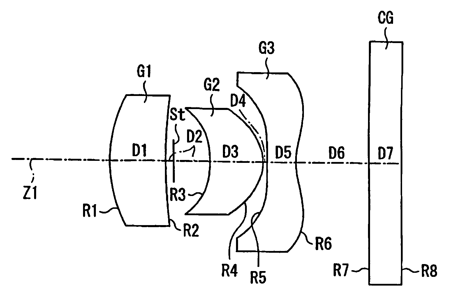 Single focus wide-angle lens