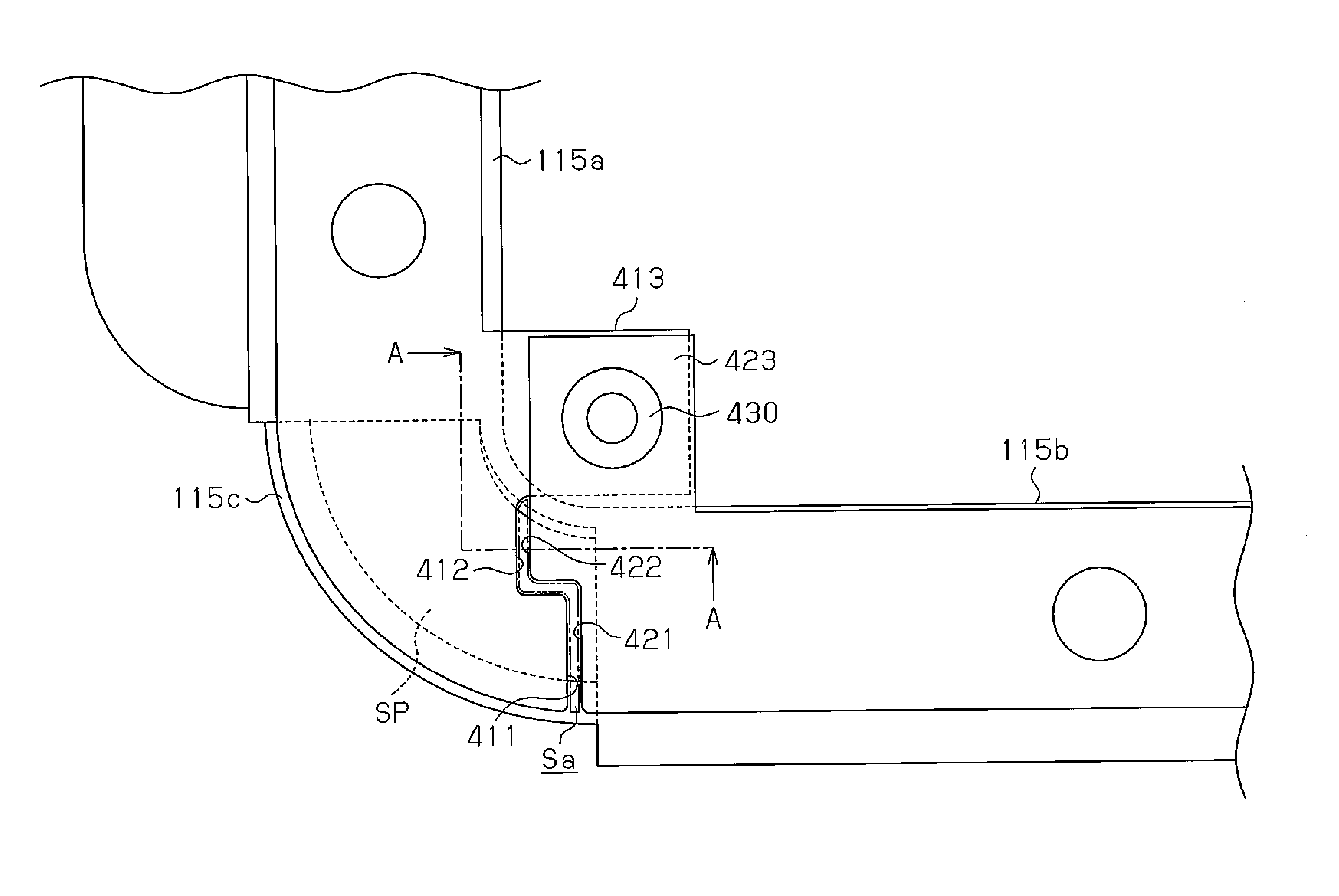 Seal structure using gasket