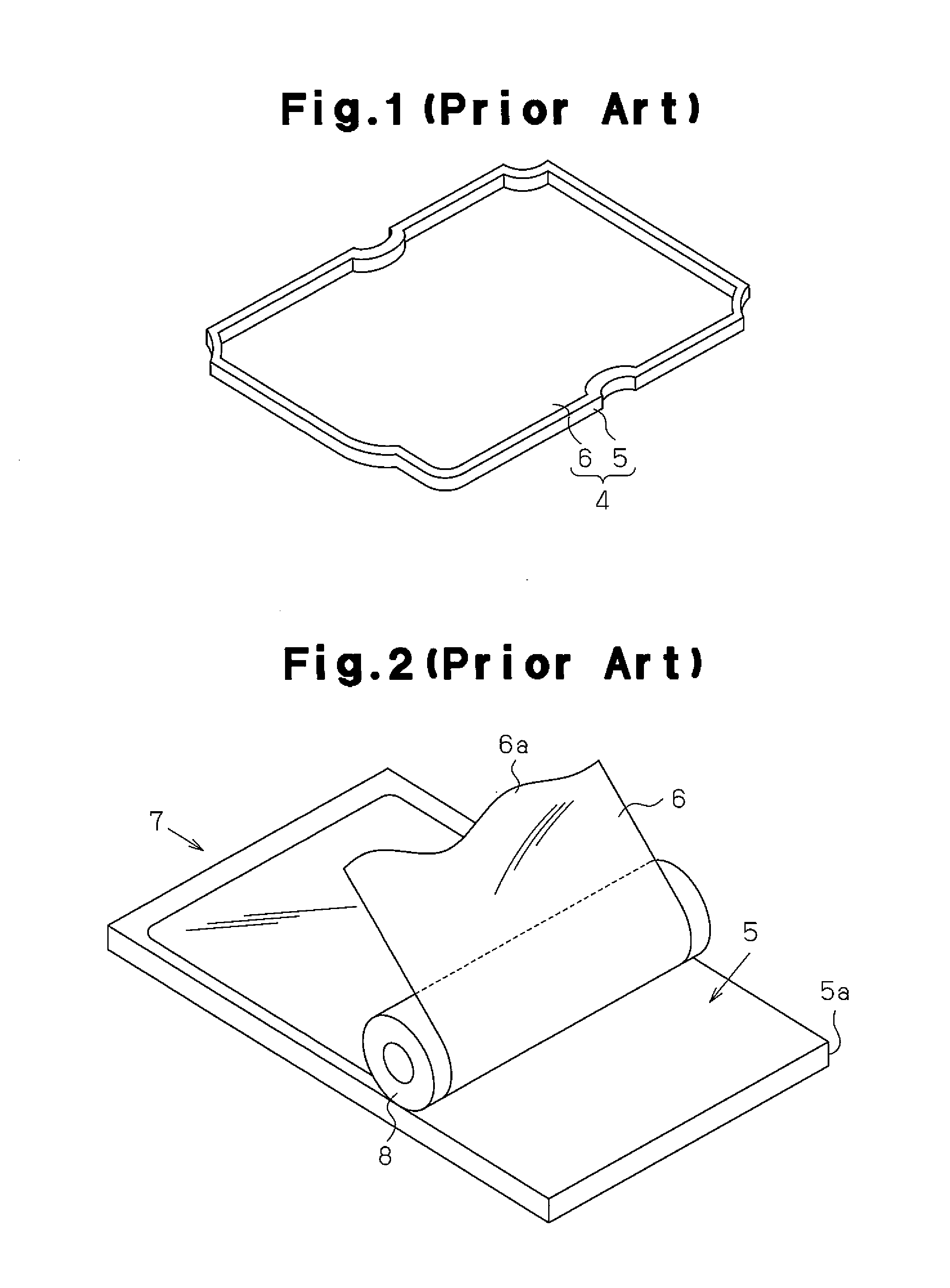 Seal structure using gasket