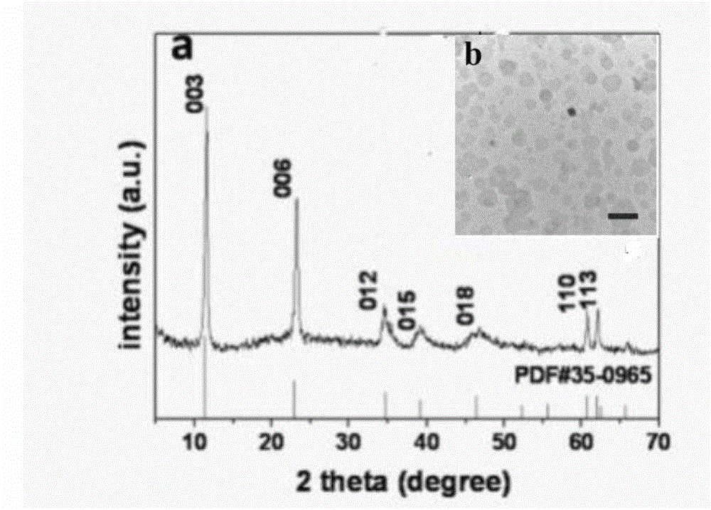 Method for synthesizing monodisperse stable LDHs (layered double hydroxides) colloid nanocrystalline