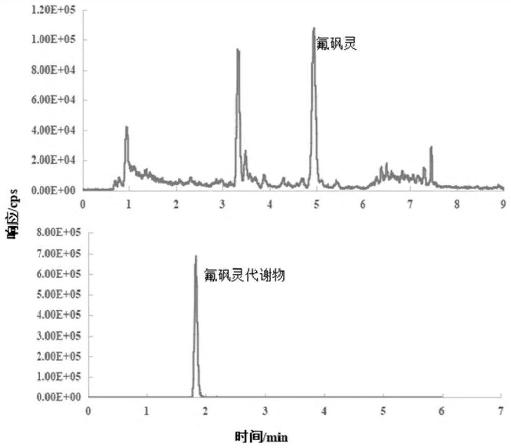 Method for detecting residual quantity of disulfuron and metabolite thereof in plant-derived food