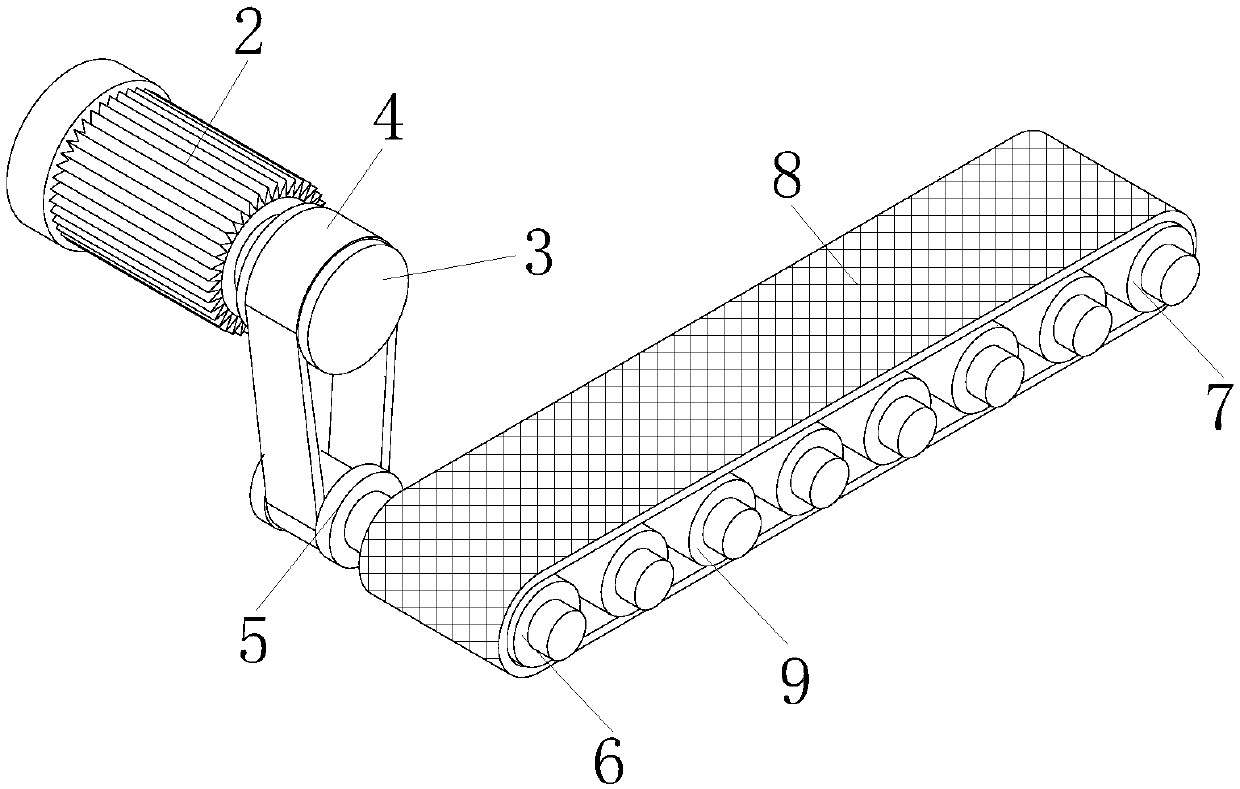 Conveying mechanism for automatic box sealing machine