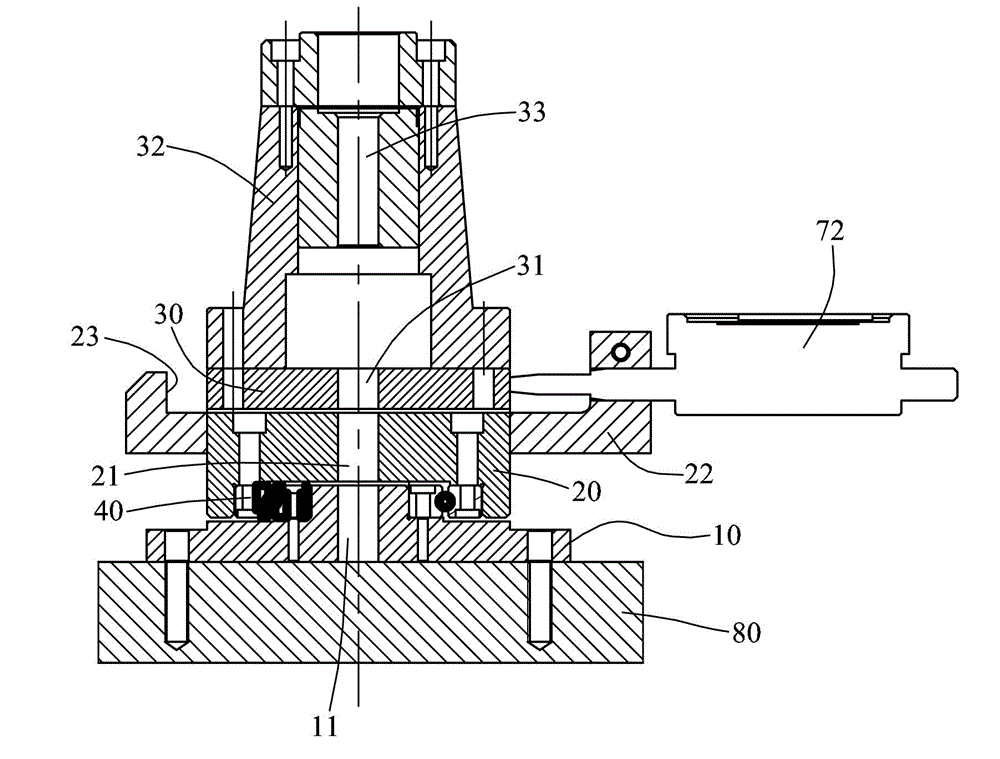 Installation hole detection device