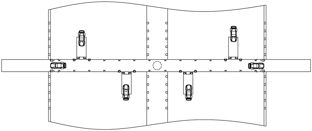 Steel structure guardrail type folding highway access road with emergency evacuation function