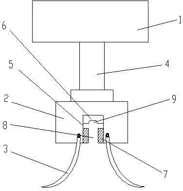 Cap pressing device of wine bottle filling machine