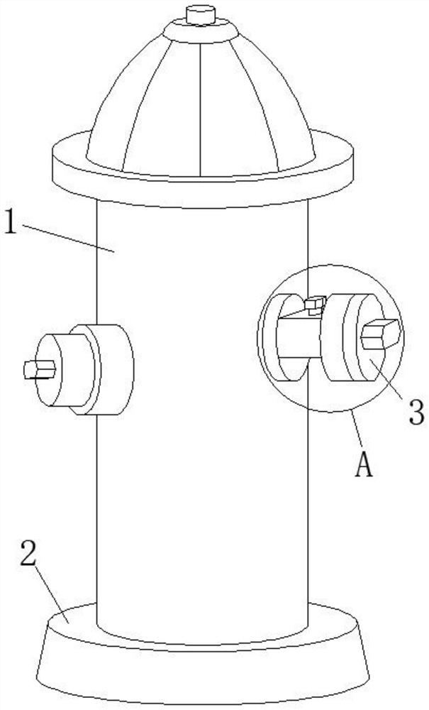 Waterproof device for roadside fire hydrant