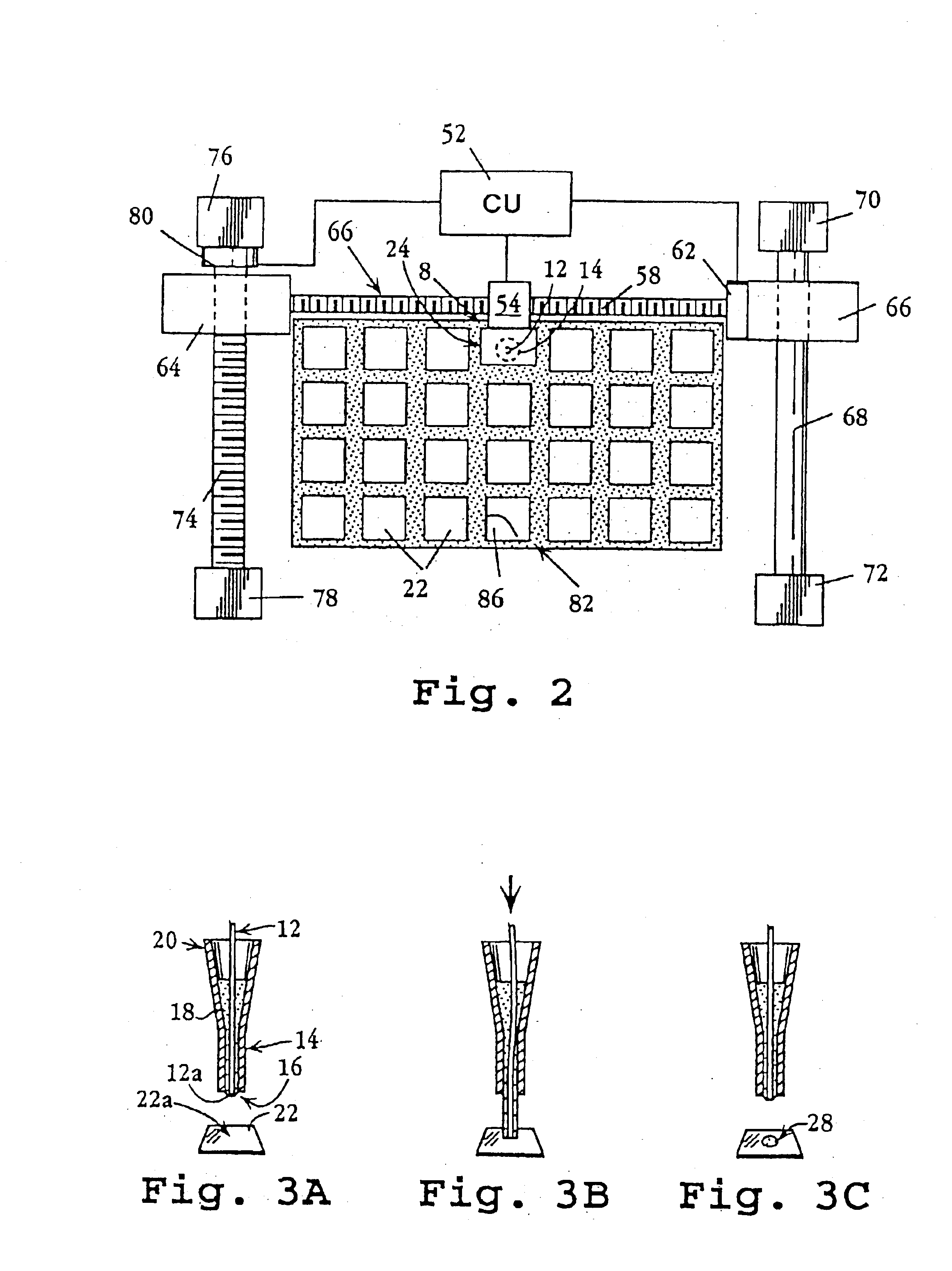 Apparatus and method for spotting a substrate