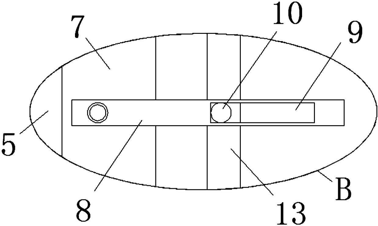 Air inlet structure at top part of shot blasting cleaning machine