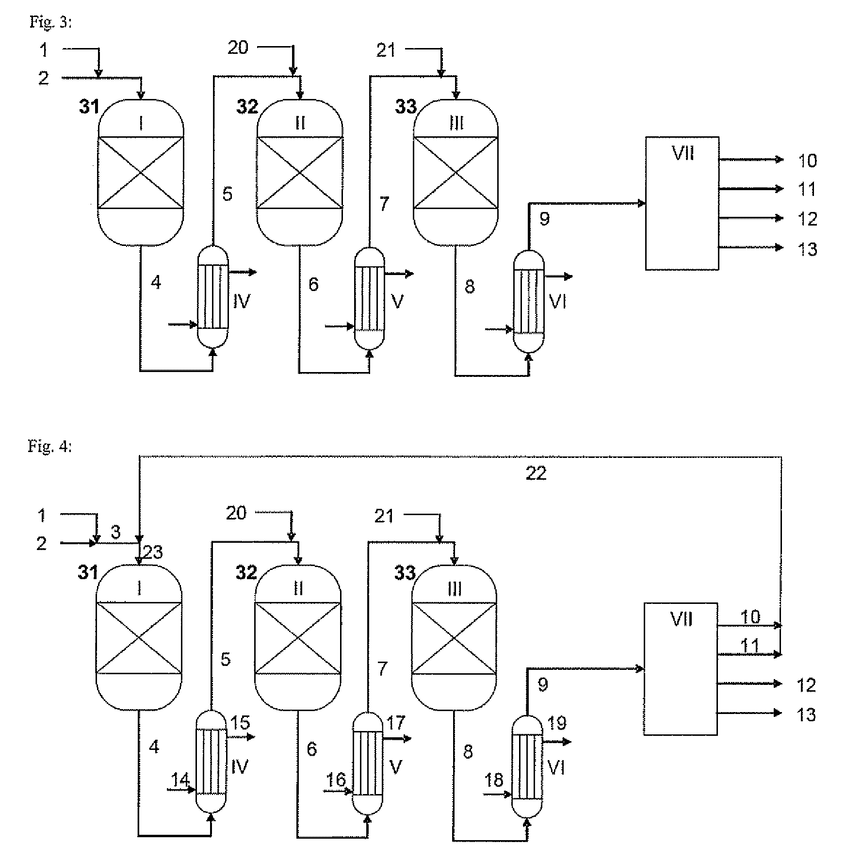 Processes and apparatus for the production of chlorine by gas phase oxidation