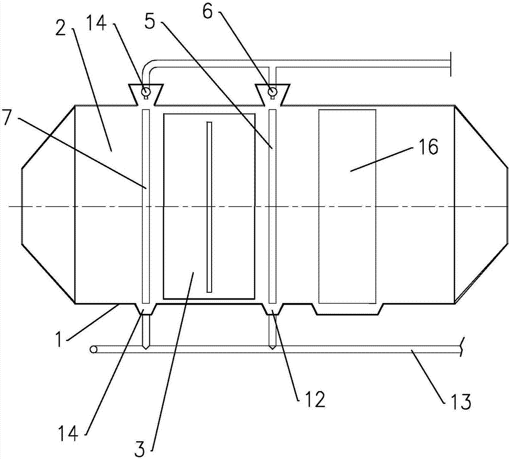 Wet process corona desulfurization, denitrification and dust removal smoke gas purification device and use method