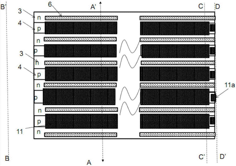 Trench-gate superjunction device and manufacturing method thereof