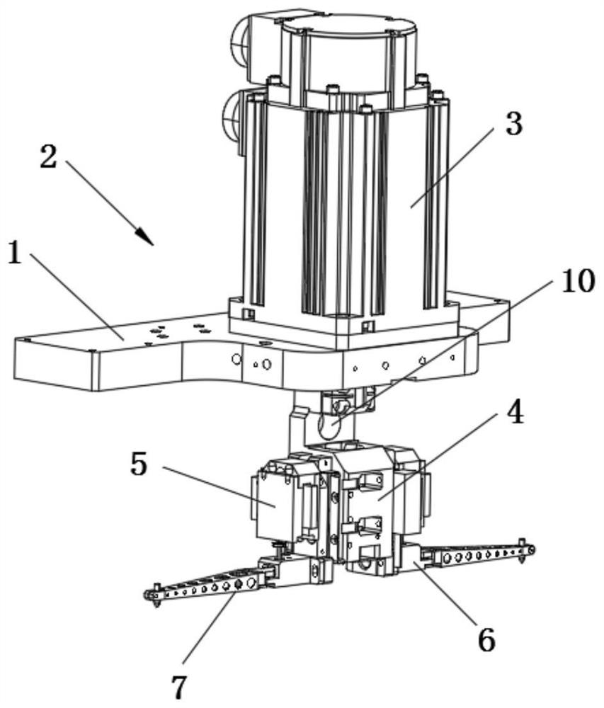 Pick-and-place structure, die bonding equipment and working method of die bonding equipment